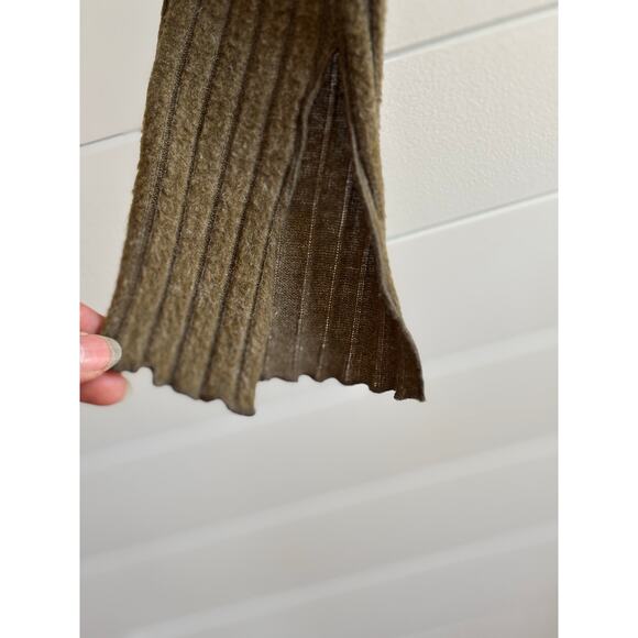 UO Out From Under Lila Brushed Rib Wrap Top | Olive Green | Women’s Small - Picture 5 of 10